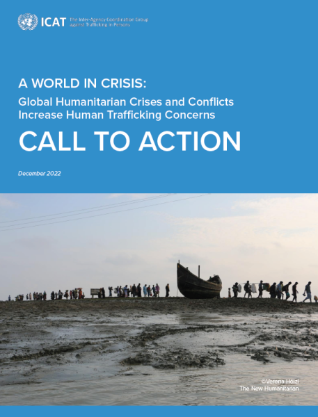 ICAT Call to Action on Trafficking in Persons in Humanitarian Crises and Conflict Situations